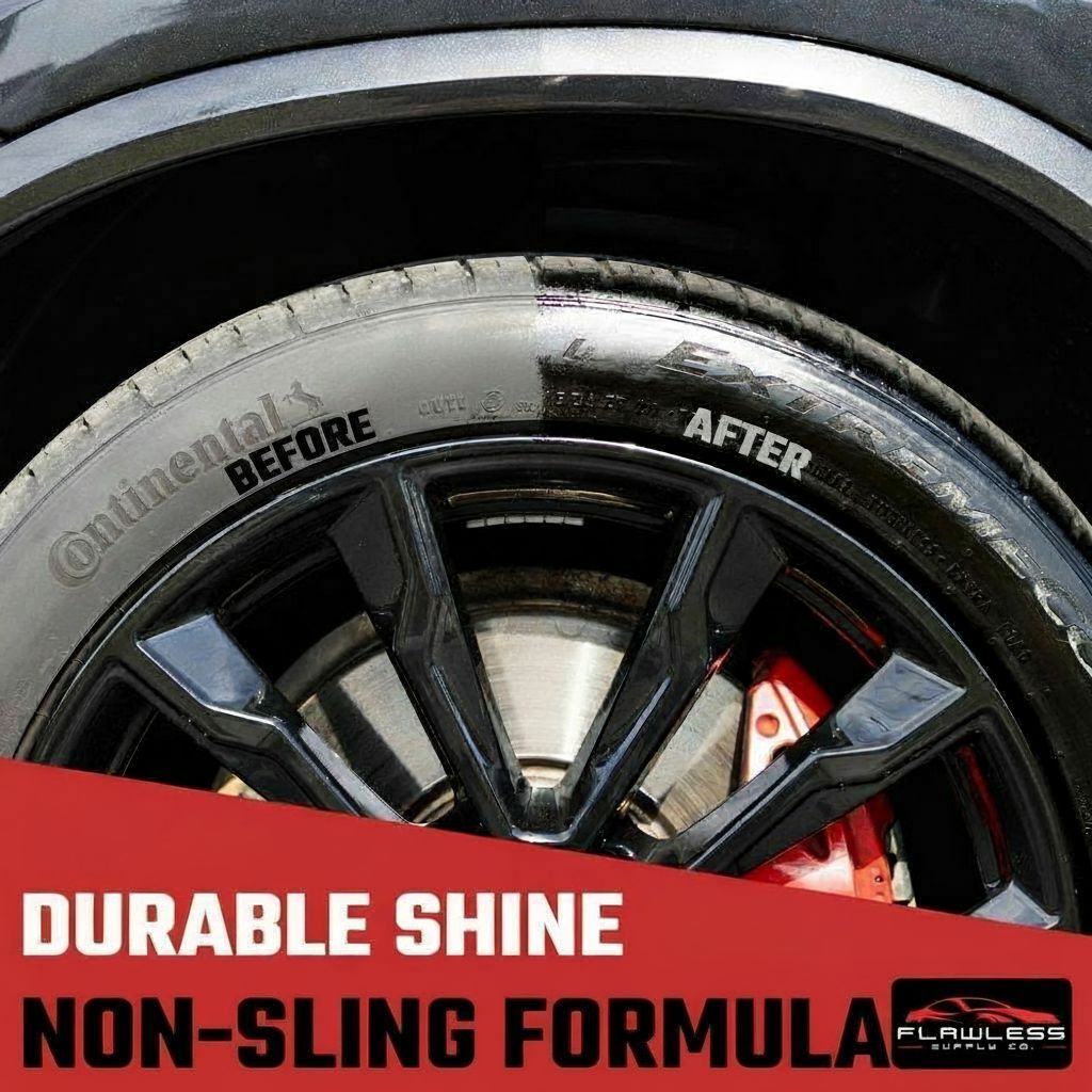 Flawless Tire Dressing – Deep Black Shine That Lasts